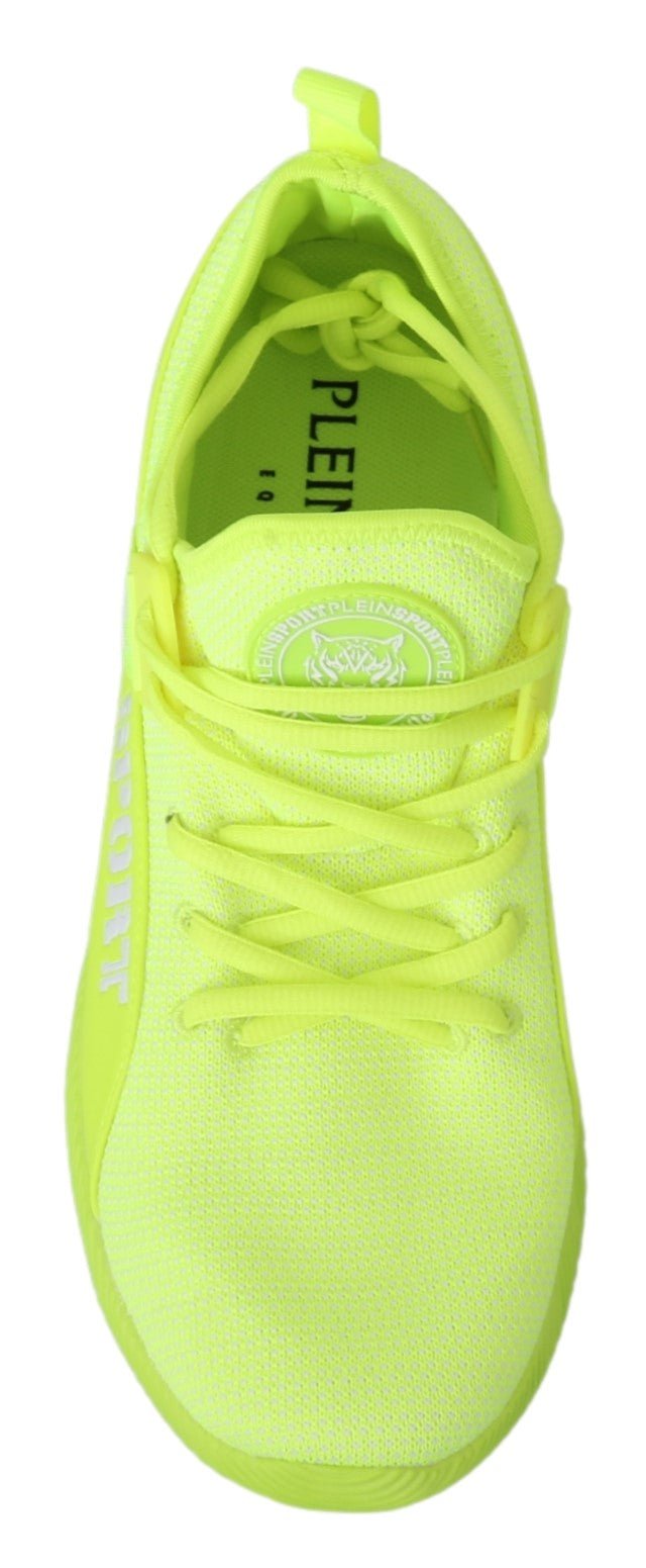 Philipp Plein Green CARTER Logo Hi-Top Sneakers Shoes - Fizigo
